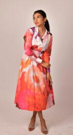 Lady Blossom Midi Dress