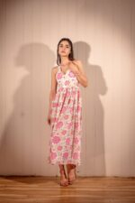 Pink Meadow Halter Dress - Image 4