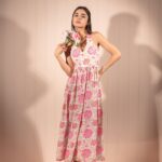 Pink Meadow Halter Dress