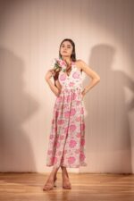 Pink Meadow Halter Dress