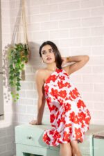Sangria Drape Dress - Image 4